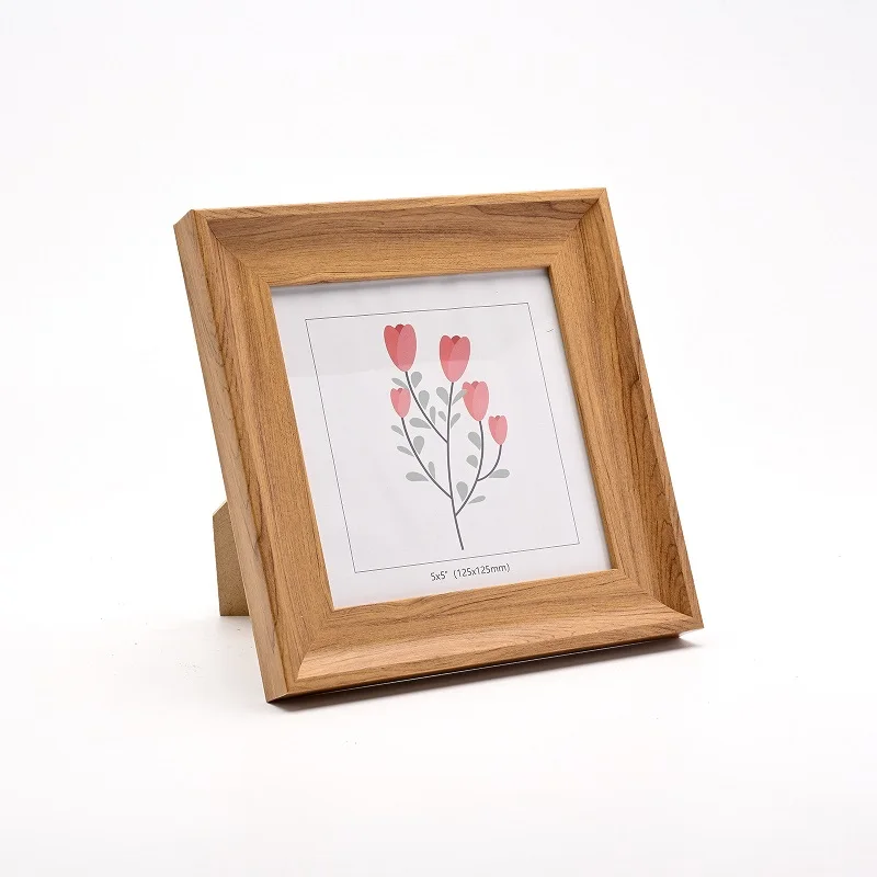 Bamboo Photo Frame - Square Picture Frame 6 Inch, 7