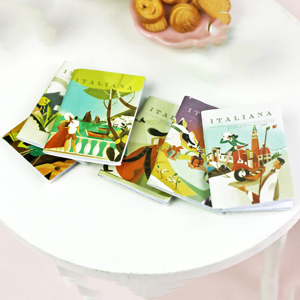 Home Decor Magazine - 6Pcs 1/12 Dollhouse Miniature Accessories Mini