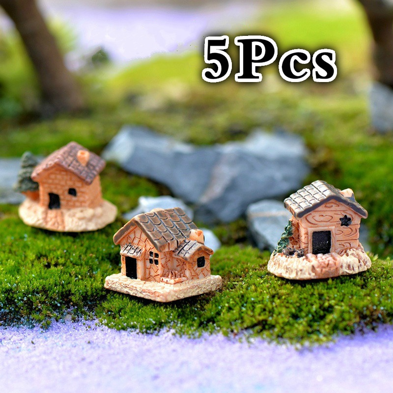 5Pcs Mini Doll House Stone Hou - đánh giá và giá Home Decor Za