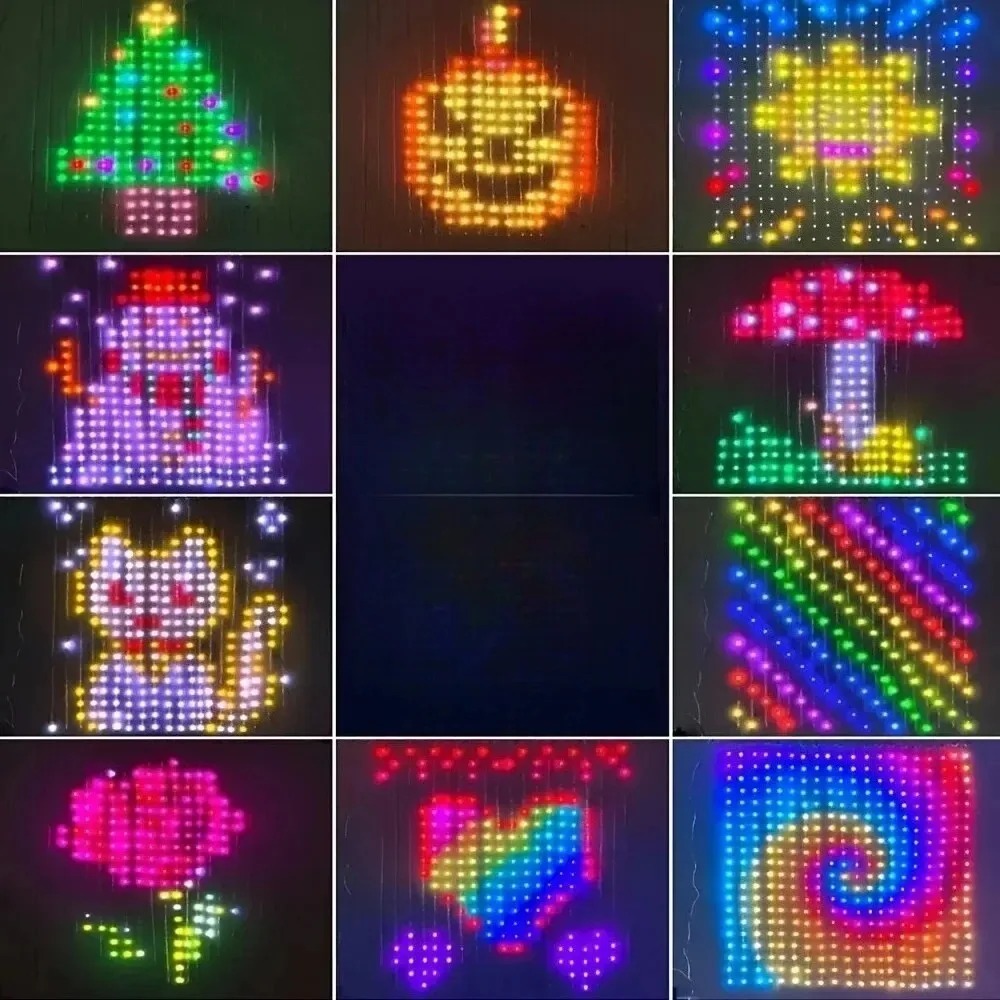 LED Pixel Curtain Lights Bluet - đánh giá và giá Home Decor Free App