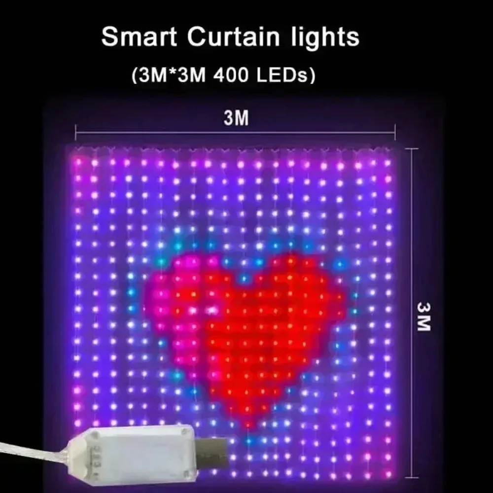 LED Pixel Curtain Lights Bluet - đánh giá và giá Home Decor Free App