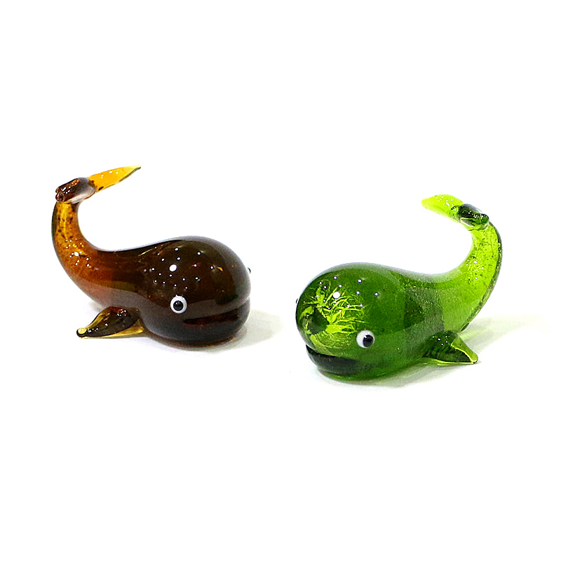 Murano Glass Whale Miniature F - đánh giá và giá Home Decor Y2K