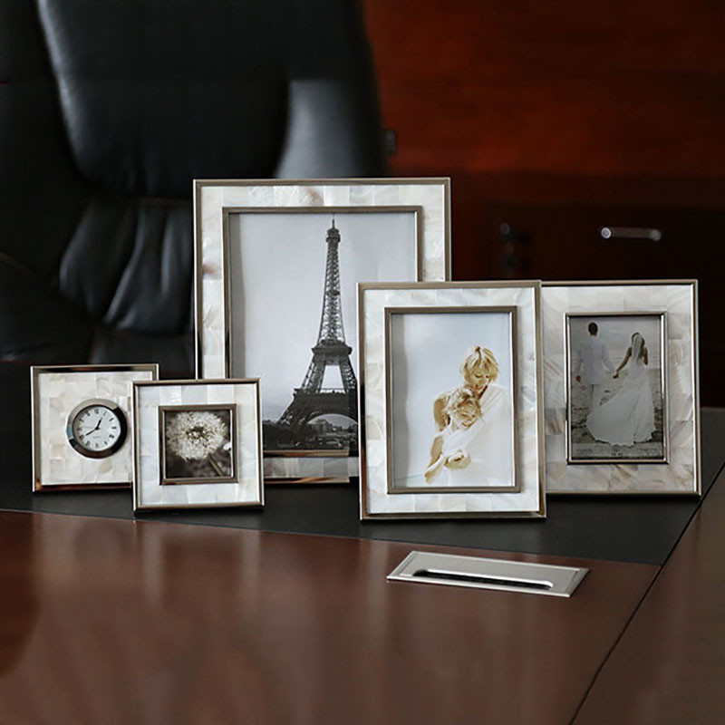 European Shell Decorative Allo - đánh giá và giá Bamboo Photo Frame