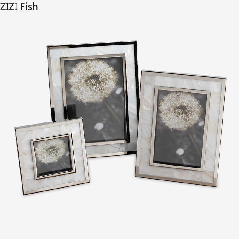 European Shell Decorative Allo - đánh giá và giá Bamboo Photo Frame