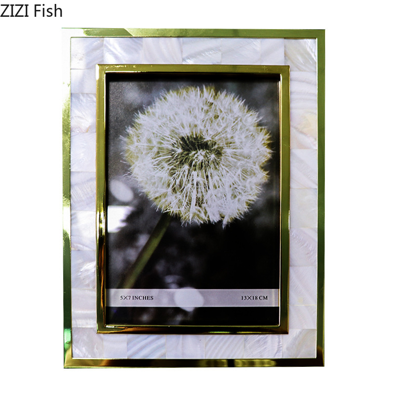 European Shell Decorative Allo - đánh giá và giá Bamboo Photo Frame