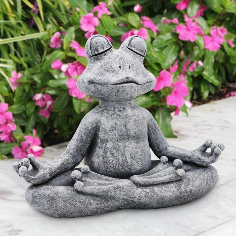 2023 Frog Figurine Resin Zen Y - đánh giá và giá Home Decor Za