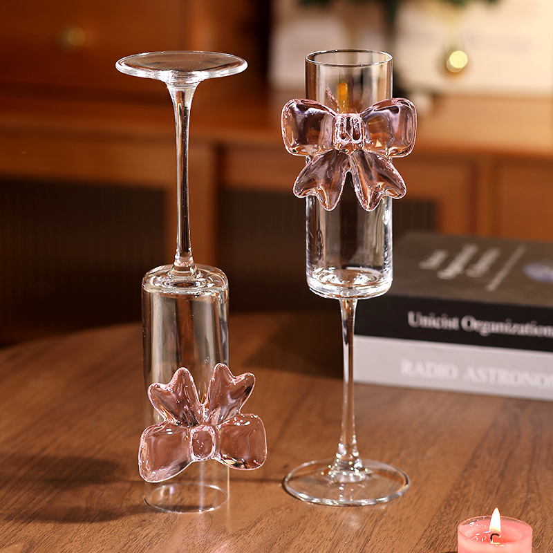 Bow Champagne Flutes Glass Wed - đánh giá và giá Home Decor Y2K