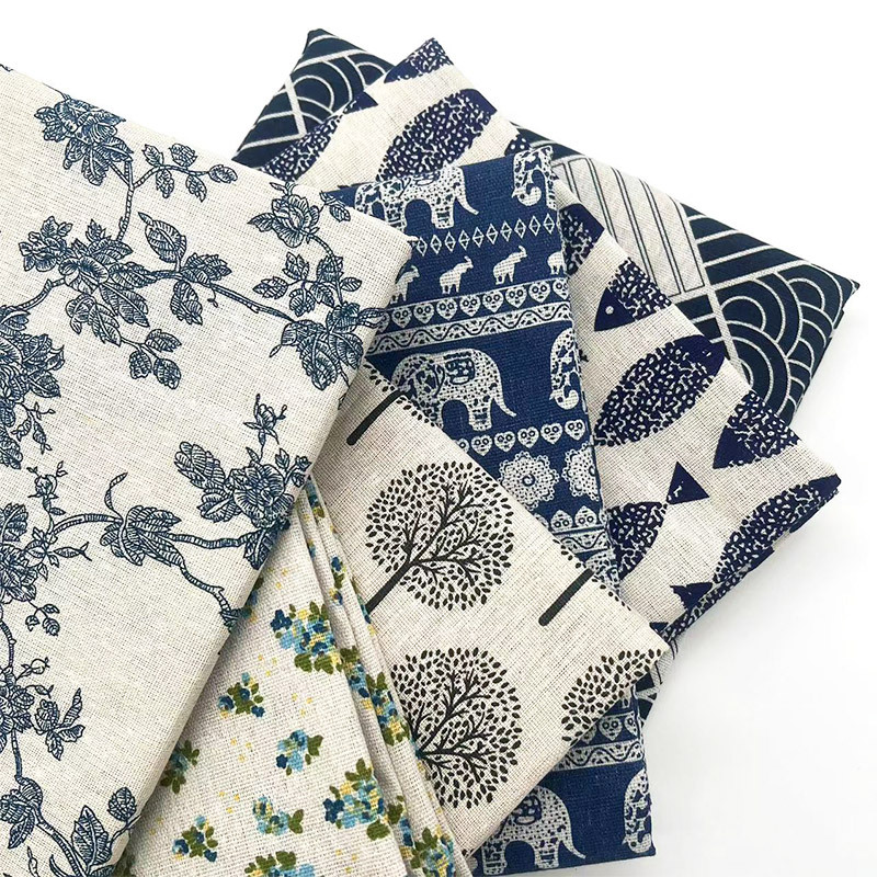 Vintage Blue Floral Cotton Lin - đánh giá và giá Linen Table Runner