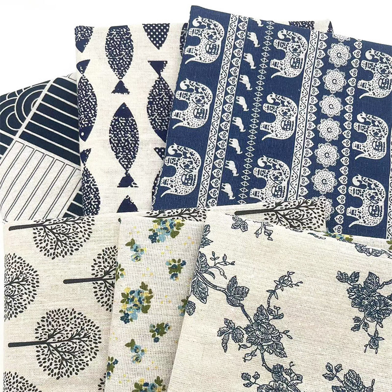 Vintage Blue Floral Cotton Lin - đánh giá và giá Linen Table Runner