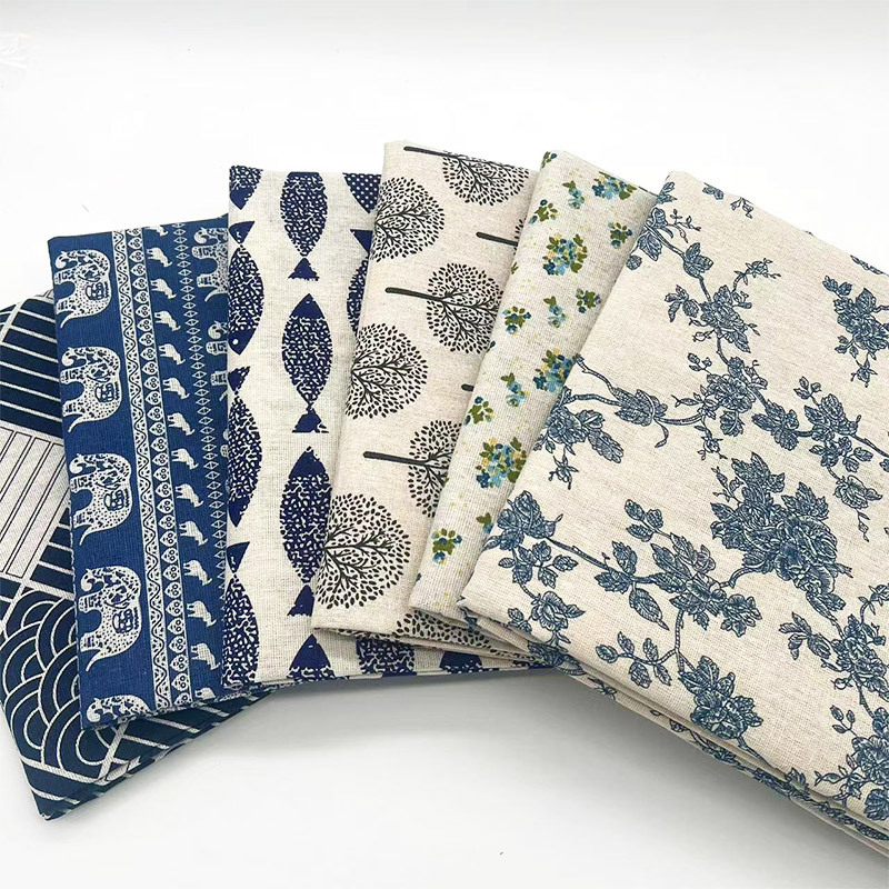 Vintage Blue Floral Cotton Lin - đánh giá và giá Linen Table Runner