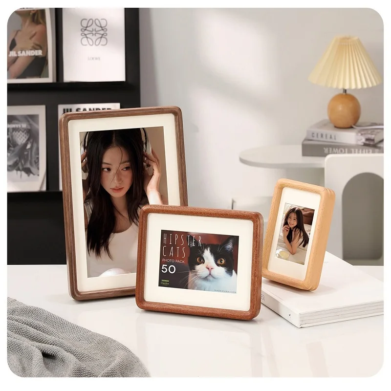 Solid Wood Photo Frame Walnut  - đánh giá và giá Bamboo Photo Frame