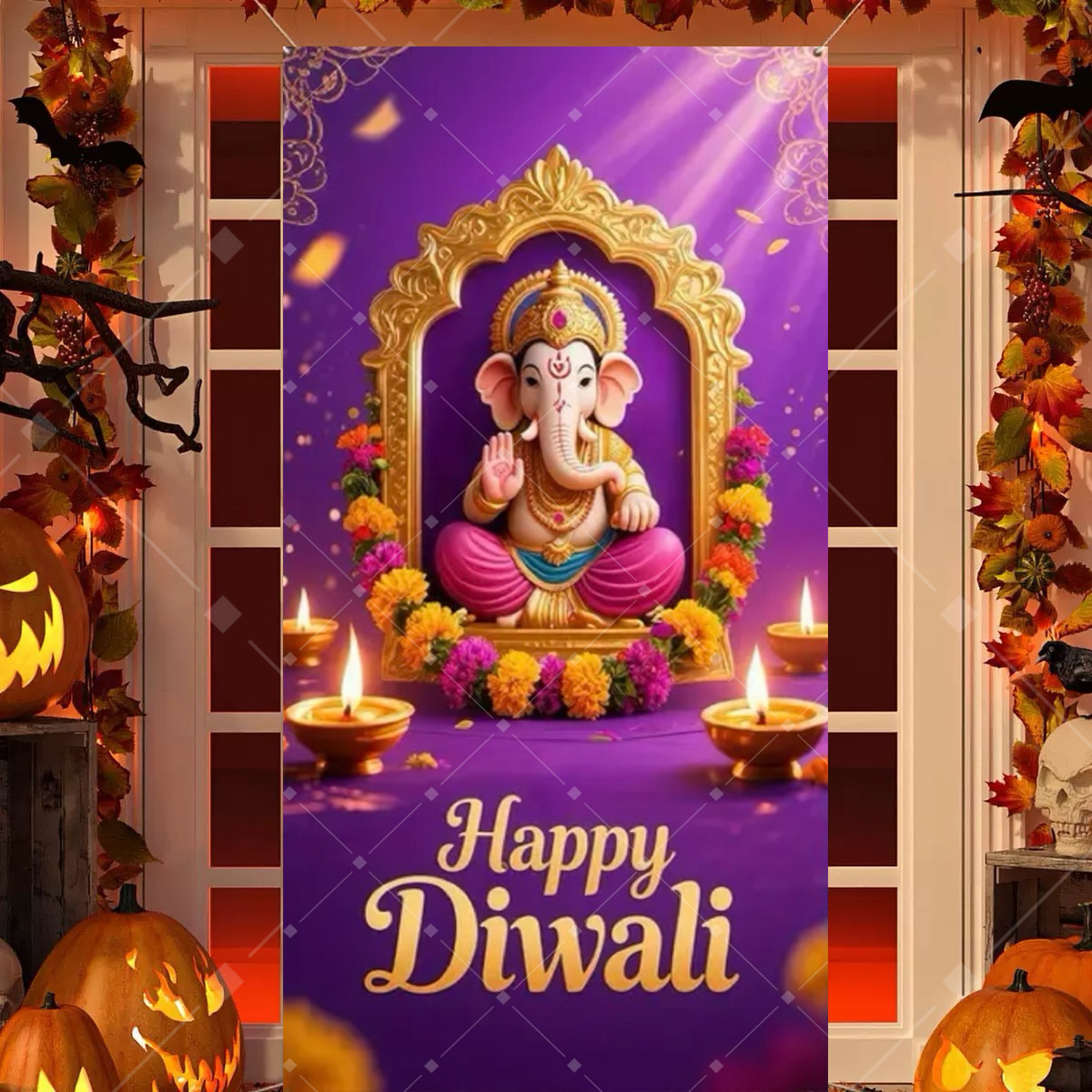 Diwali Decoration Party Backgr - đánh giá và giá Home Decor Indonesia
