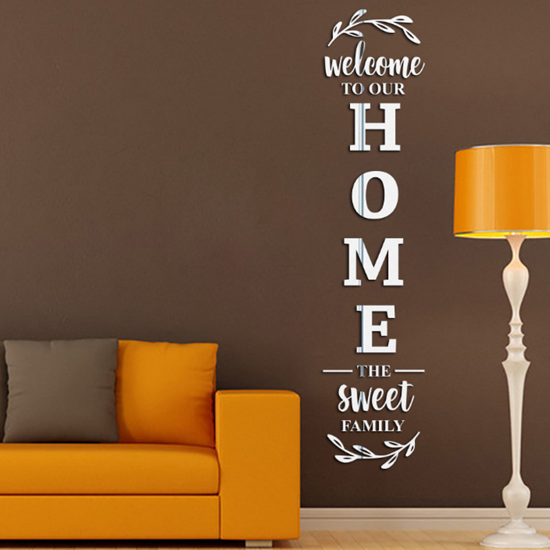3D Gương Dán Tường Chữ Cái Tiế - đánh giá và giá Home Decor Y2K
