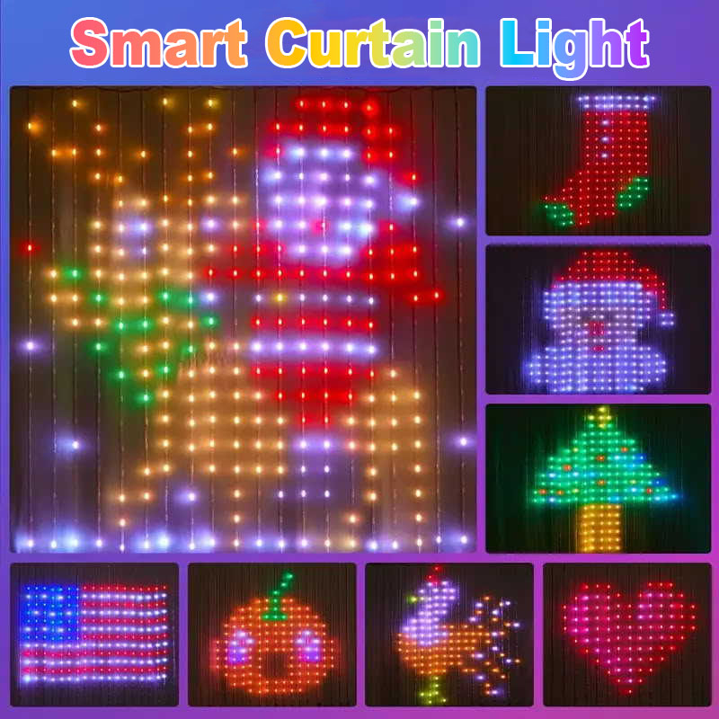 1/2PCS 400LEDs Smart Curtain L - đánh giá và giá Home Decor Free App