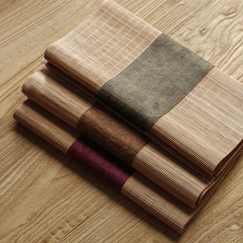 Fabric Bamboo Tea Mat Linen Ze - đánh giá và giá Linen Table Runner