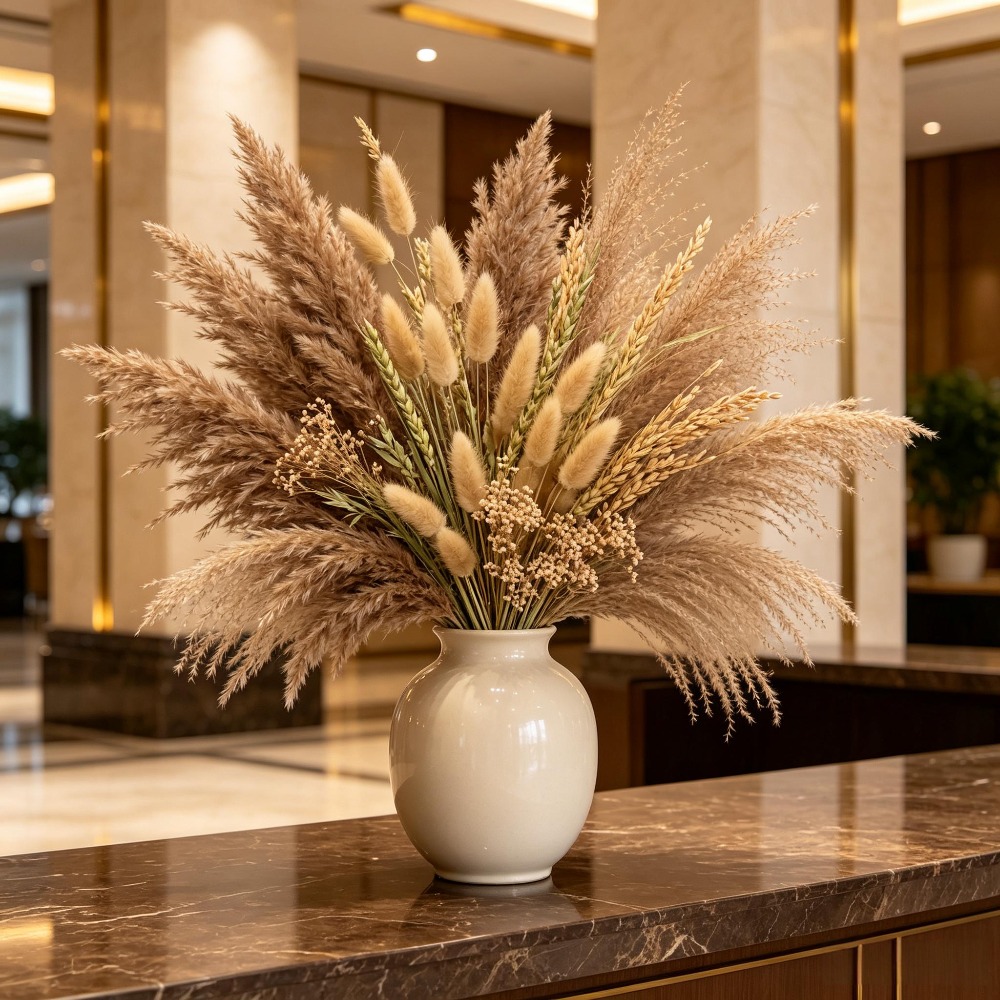 1 Bunch Mixed Dried Flowers Bo - đánh giá và giá Pampas Grass Decor