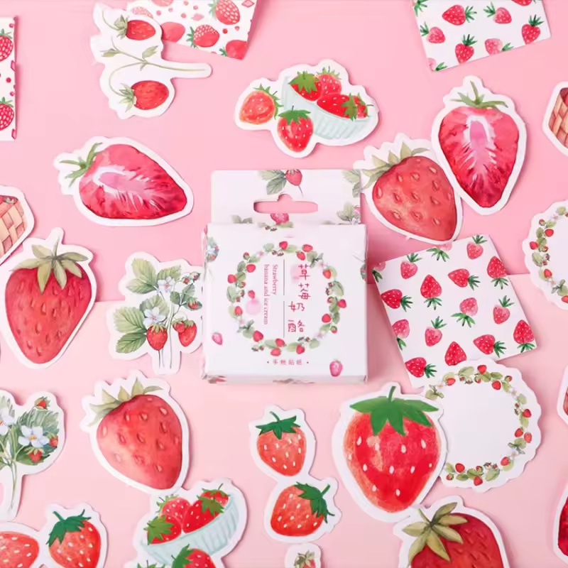 45Pcs Fruit Strawberry Box Sti - đánh giá và giá Home Decor Magazine