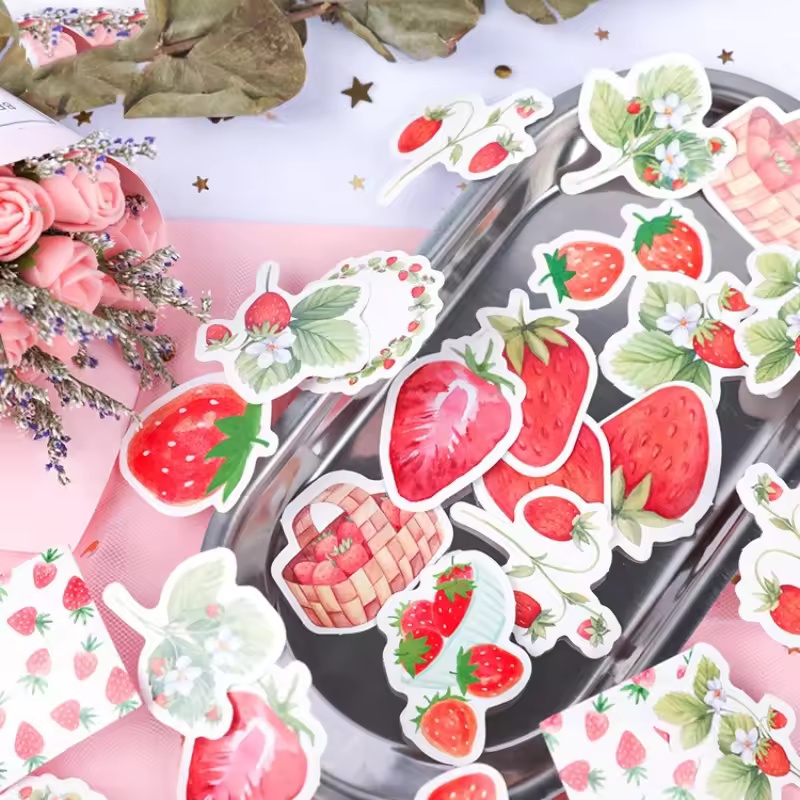 45Pcs Fruit Strawberry Box Sti - đánh giá và giá Home Decor Magazine
