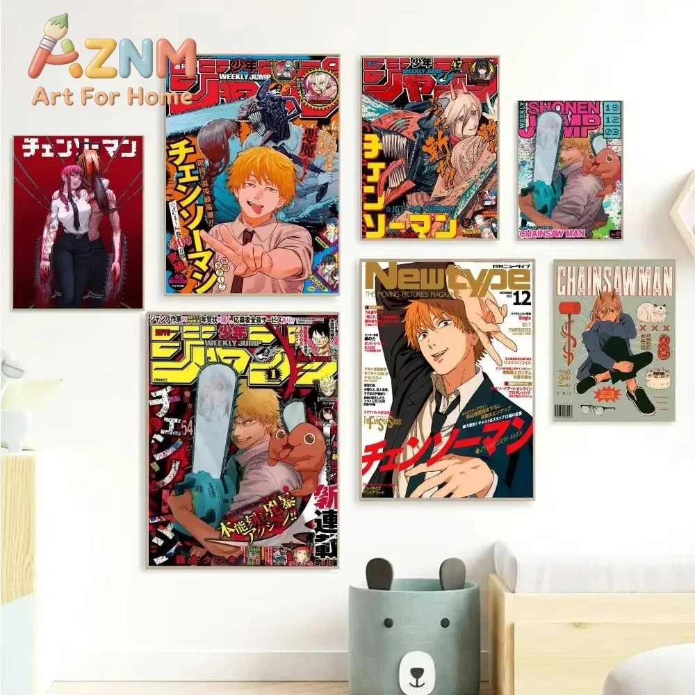 AZNM Chainsaw Man Anime Canvas - đánh giá và giá Home Decor Magazine