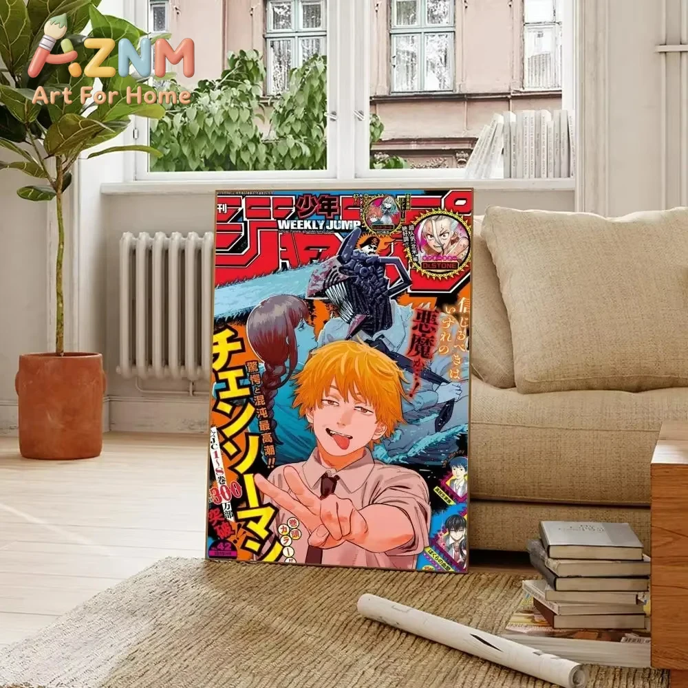 AZNM Chainsaw Man Anime Canvas - đánh giá và giá Home Decor Magazine