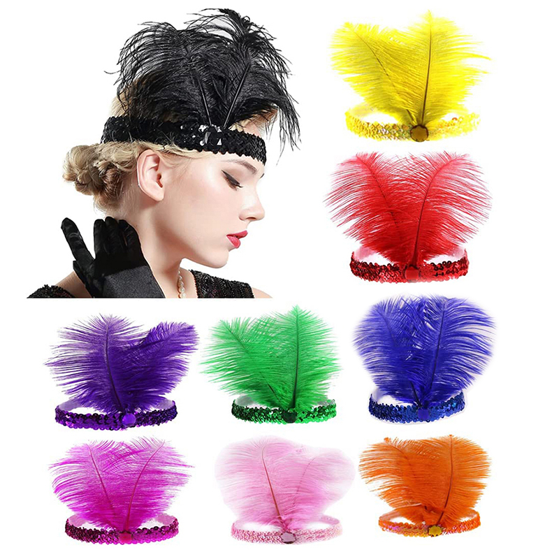 Sequins Feather Crystal Headba - đánh giá và giá Home Decor Indonesia