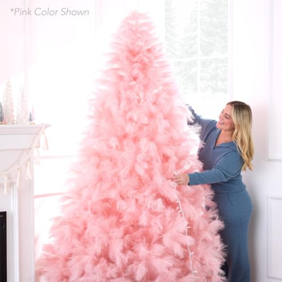 Christmas tree decor: artifici - đánh giá và giá Pampas Grass Decor