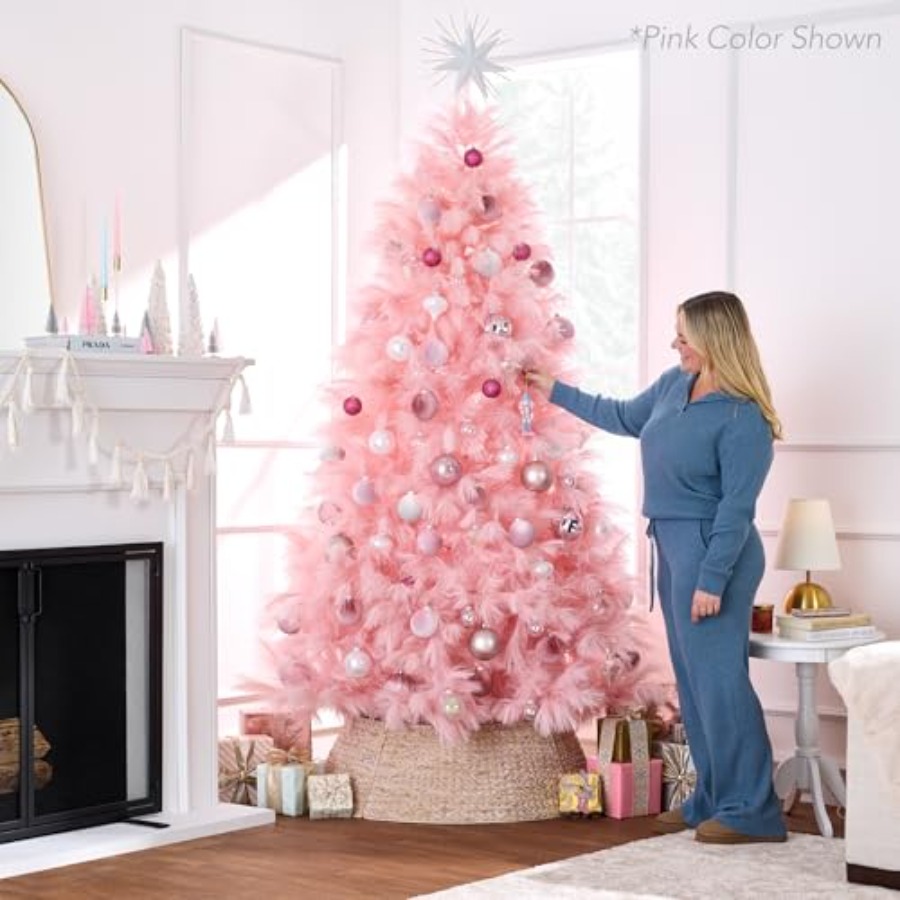 Christmas tree decor: artifici - đánh giá và giá Pampas Grass Decor