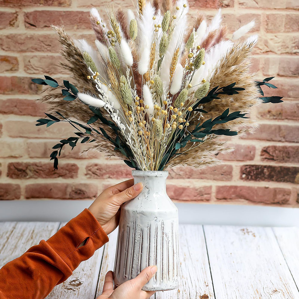 100pcs Dried Pampas Grass Bouq - đánh giá và giá Pampas Grass Decor
