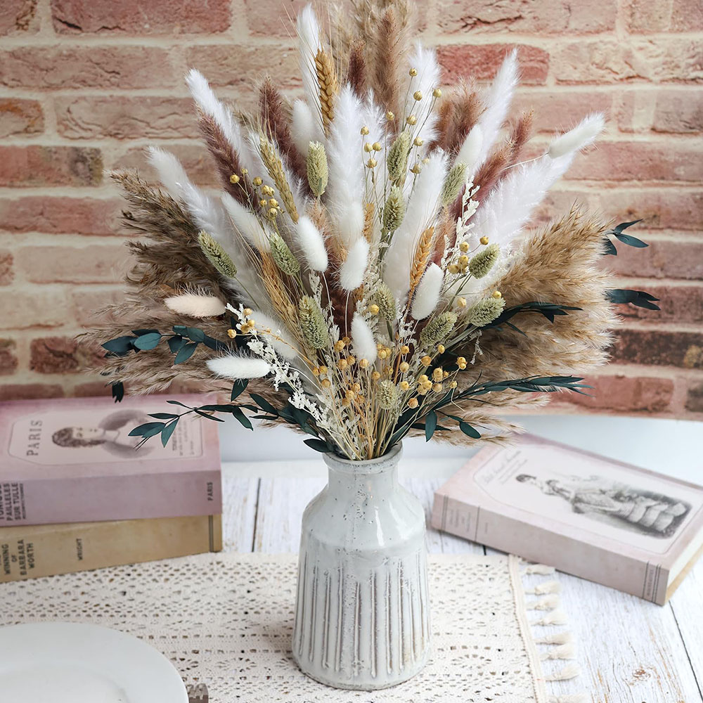 100pcs Dried Pampas Grass Bouq - đánh giá và giá Pampas Grass Decor