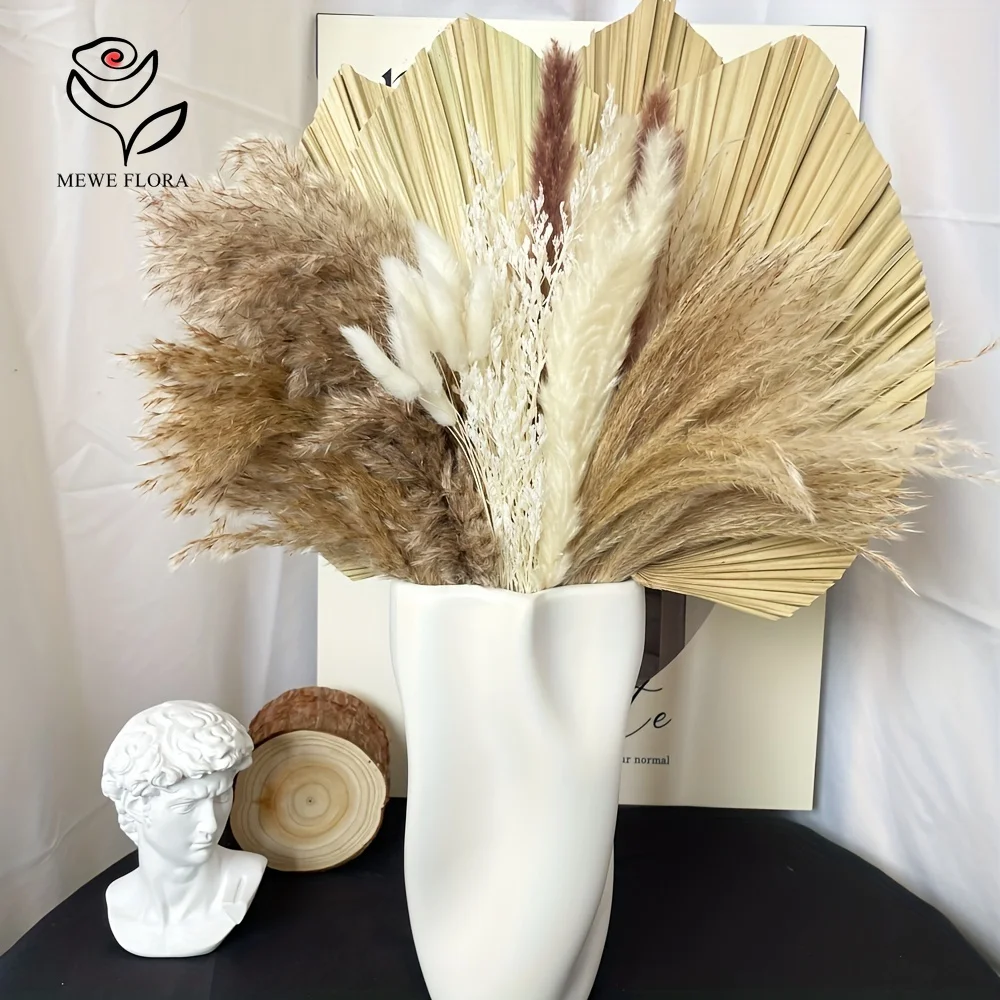 35Pcs Natural Pampas Grass Boh - đánh giá và giá Pampas Grass Decor