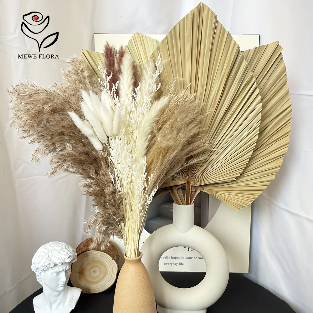 35Pcs Natural Pampas Grass Boh - đánh giá và giá Pampas Grass Decor