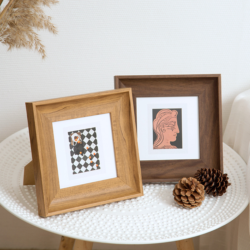 Minimalist Square Photo Frame  - đánh giá và giá Bamboo Photo Frame