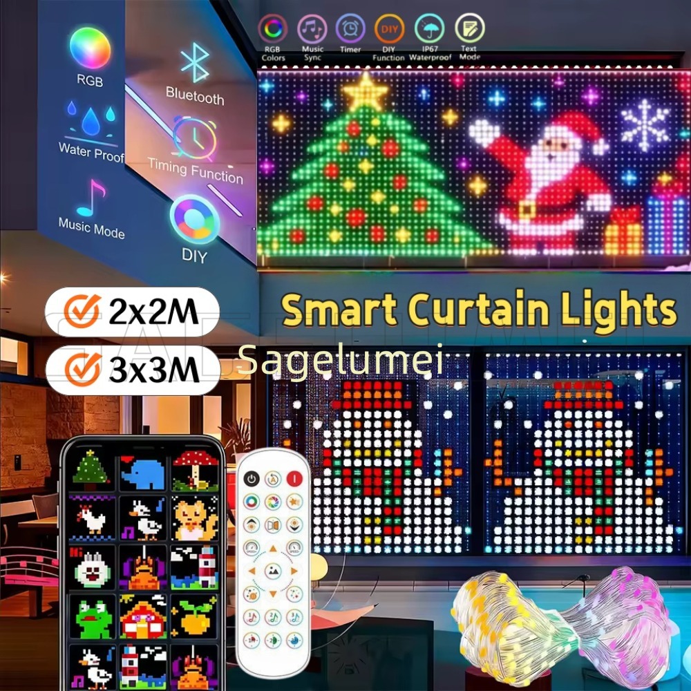1.6M-3M Smart LED Curtain Ligh - đánh giá và giá Home Decor Free App