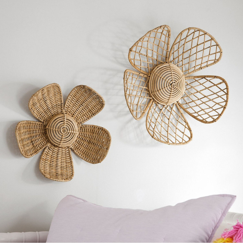INS Nordic Woven Rattan Flower - đánh giá và giá Home Decor Za