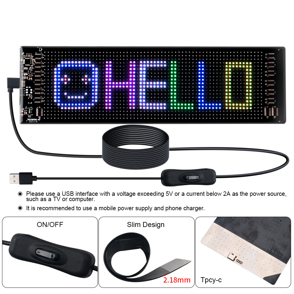 LED Matrix Pixel Panel Scrolli - đánh giá và giá Home Decor Free App