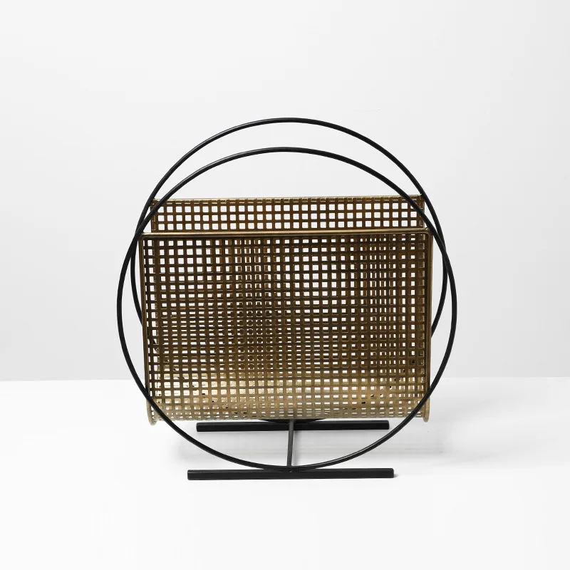 Creative Grid Round Metal Maga - đánh giá và giá Home Decor Magazine