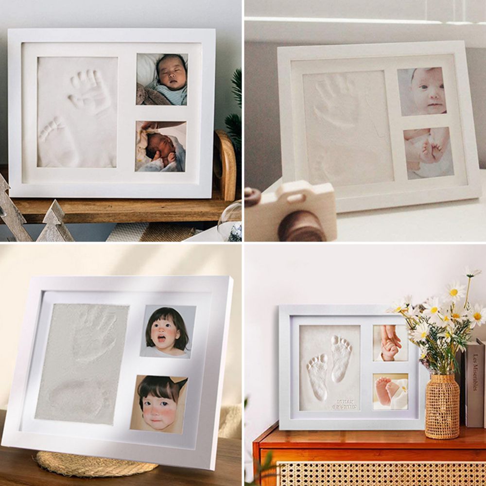 Imprint Clay Baby Hand and Foo - đánh giá và giá Bamboo Photo Frame