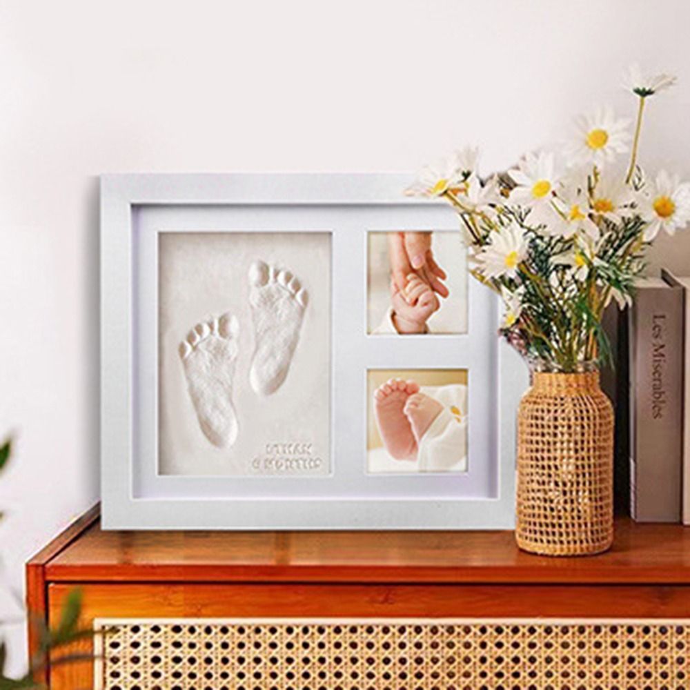 Imprint Clay Baby Hand and Foo - đánh giá và giá Bamboo Photo Frame