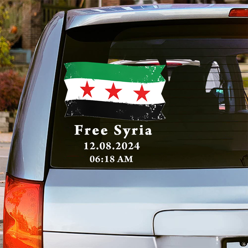 Syria Flag with Text Free Syri - đánh giá và giá Home Decor Indonesia