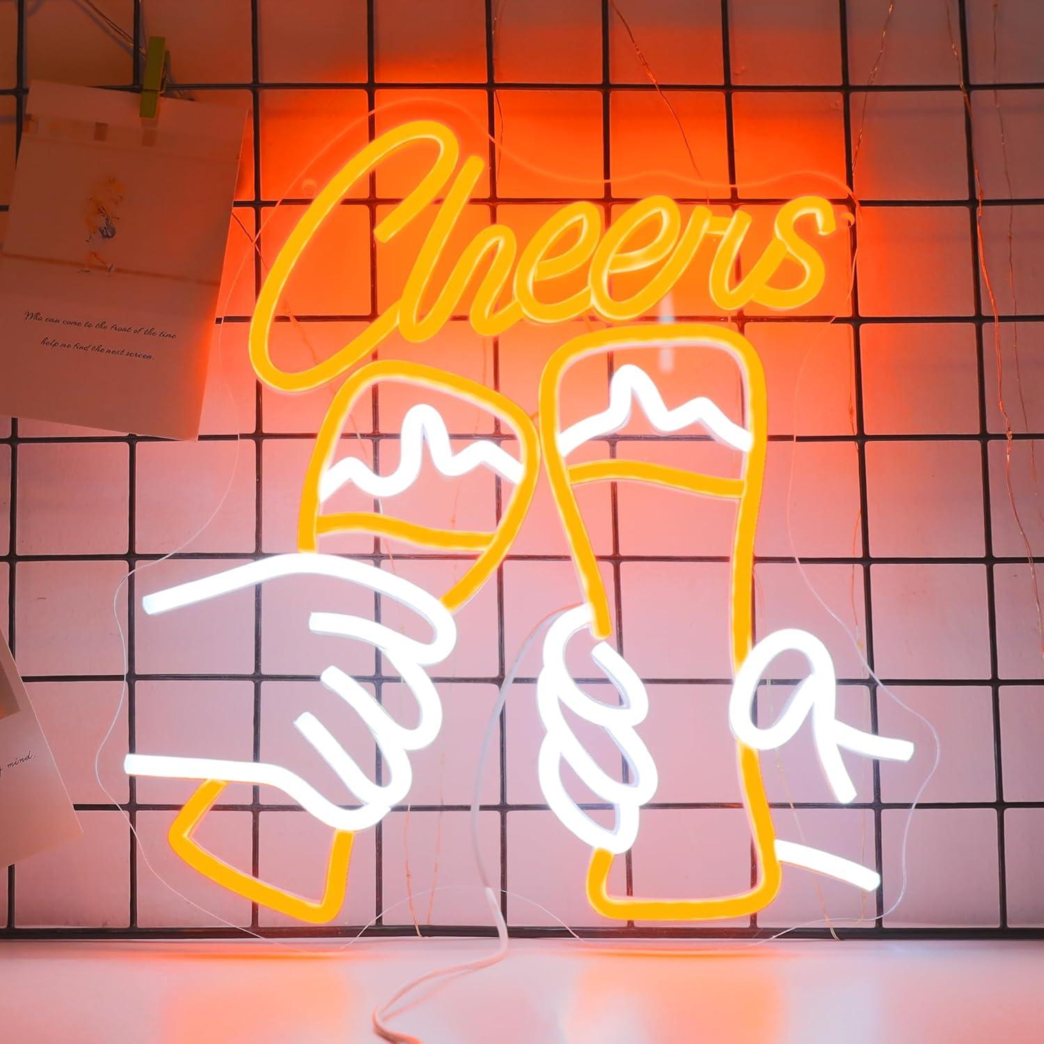 Cheers Cocktail Neon Sign USB  - đánh giá và giá Home Decor Theme