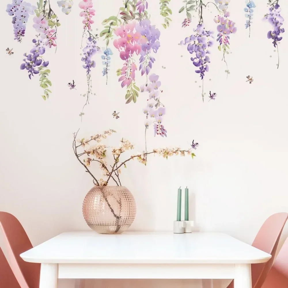 Flower Plants Floral Wall Stic - đánh giá và giá Home Decor Indonesia