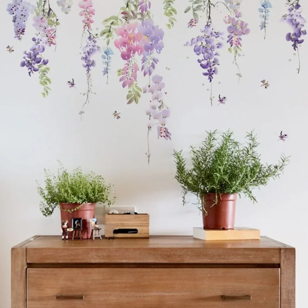 Flower Plants Floral Wall Stic - đánh giá và giá Home Decor Indonesia