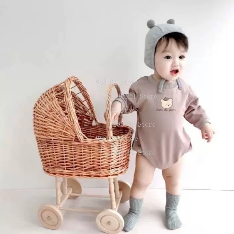 Handwoven Wicker Bassinet Stro - đánh giá và giá Rattan Plant Basket