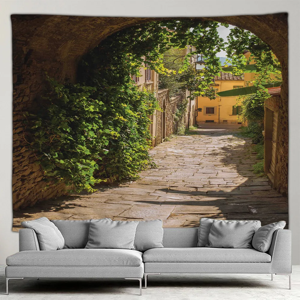 Outdoor Garden Poster Mediterr - đánh giá và giá Home Decor Indonesia
