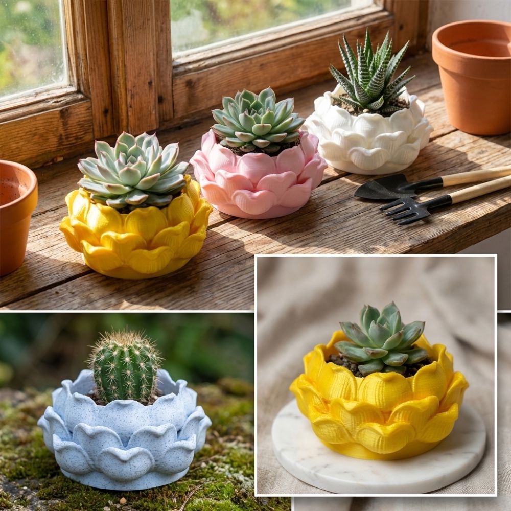 Lotus Shaped Succulent Plant P - đánh giá và giá Rattan Plant Basket