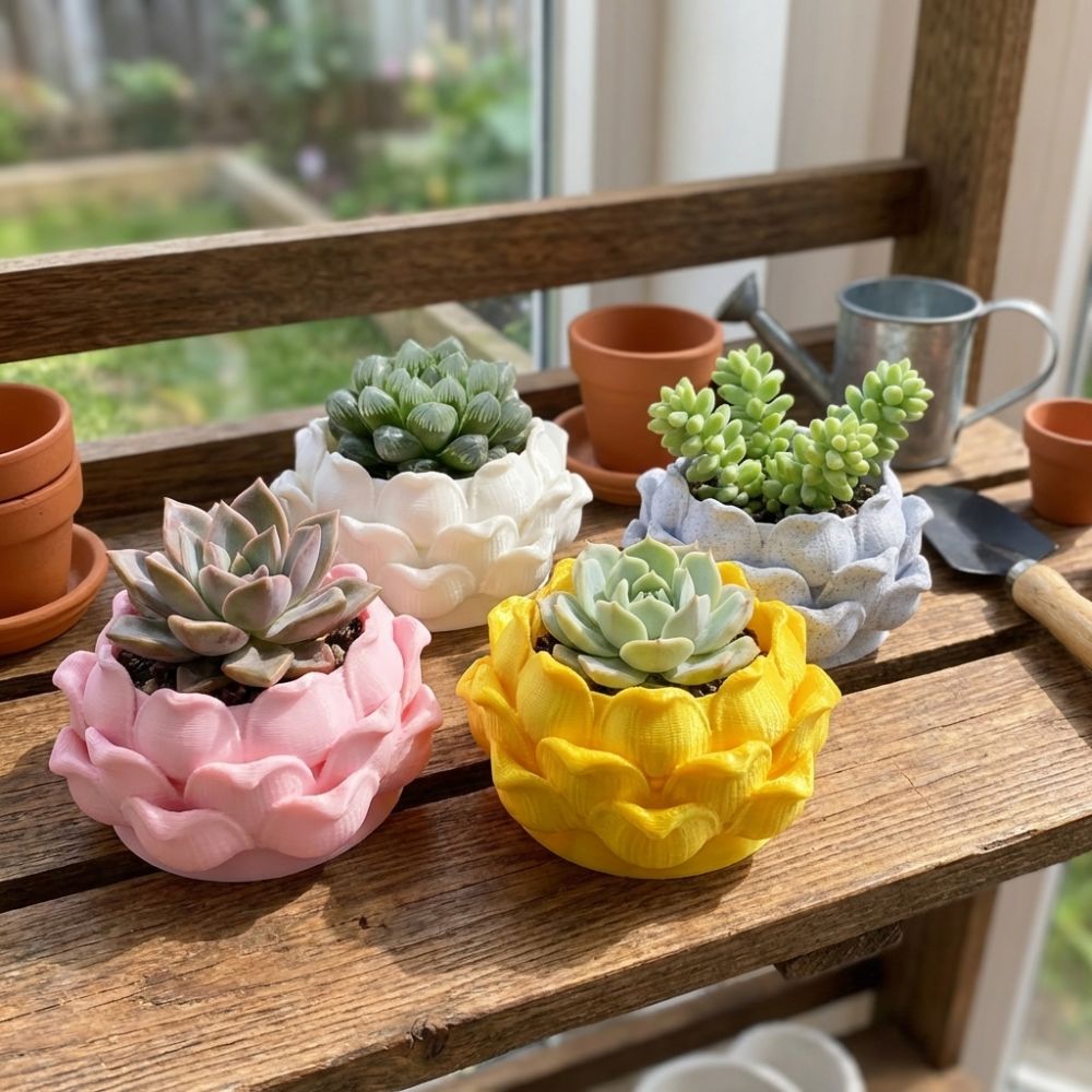 Lotus Shaped Succulent Plant P - đánh giá và giá Rattan Plant Basket