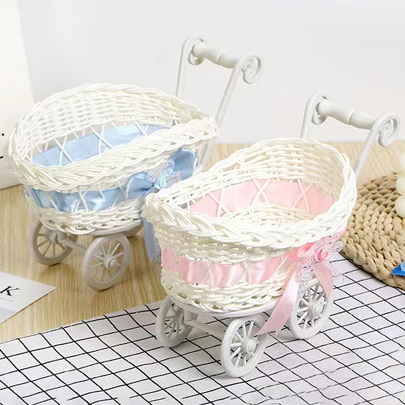 1Pcs Basket Baby Cart Stroller - đánh giá và giá Rattan Plant Basket