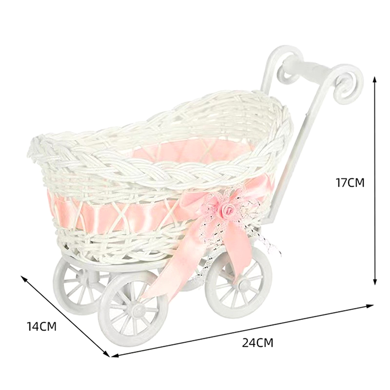 1Pcs Basket Baby Cart Stroller - đánh giá và giá Rattan Plant Basket