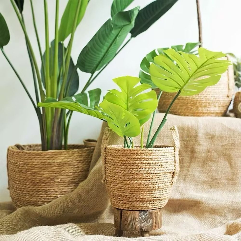 1Pcs For Garden Terraces Flowe - đánh giá và giá Rattan Plant Basket