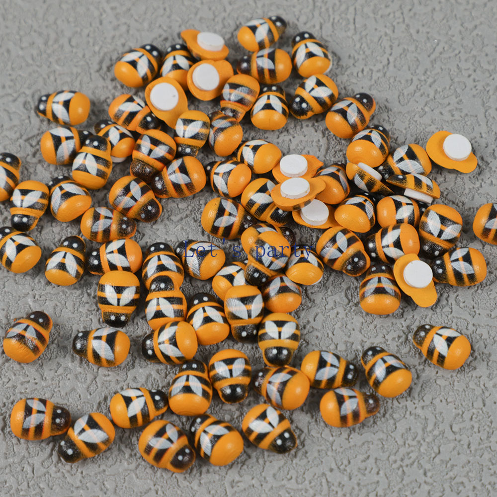 100Pcs Mini Wooden Bee Ladybug - đánh giá và giá Home Decor Za